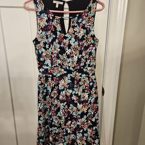 Maurices Vibrant Floral Sleeveless Midi Dress